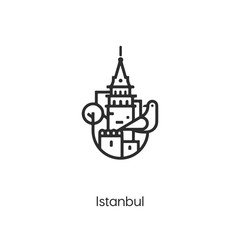 istanbul vector icon design. Istanbul city symbol. ion vector design.