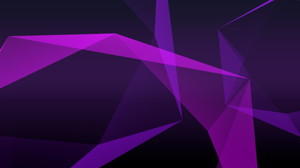 Purple low poly triangle abstract background