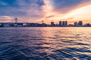 Obraz premium 東京ベイエリアの夕景