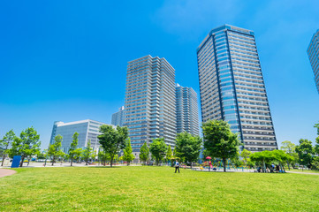 Obraz premium 高島中央公園の風景（2017年5月）
