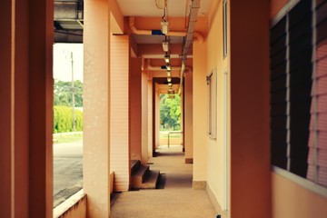 Large walkway in the building