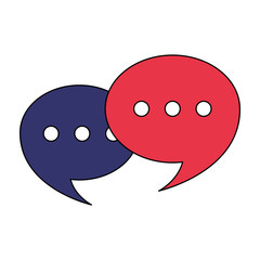 chat comic speech bubbles cartoon