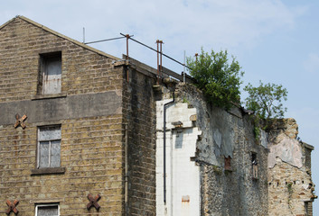 derelict building