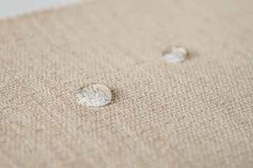 Water repellent and waterproof fabrics. How to waterproof fabric with these simple instructions for Experiment by drop water on it