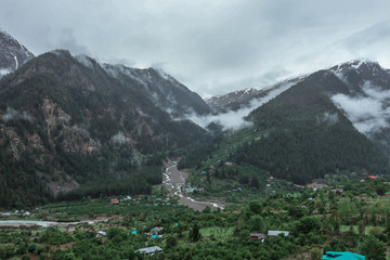 view of himalayas