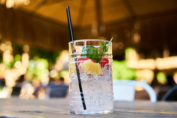 cold cocktail made from fresh fruit