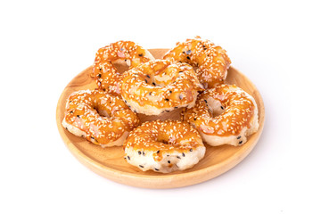 Traditional Thai local snack or dessert like donut (Khanom Wong)