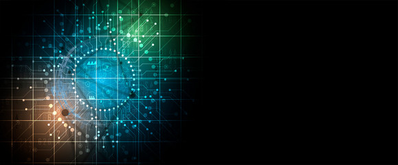 Fototapeta premium Artificial intelligence. Technology web background. Virtual concept