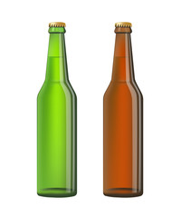 Two beer bottles