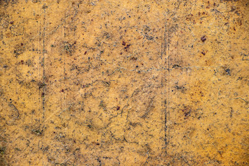Yellow Rough grunge vintage background distressed weathered dirty old texture