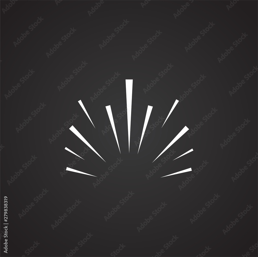 Poster sparkle icon on background for graphic and web design. simple illustration. internet concept symbol 
