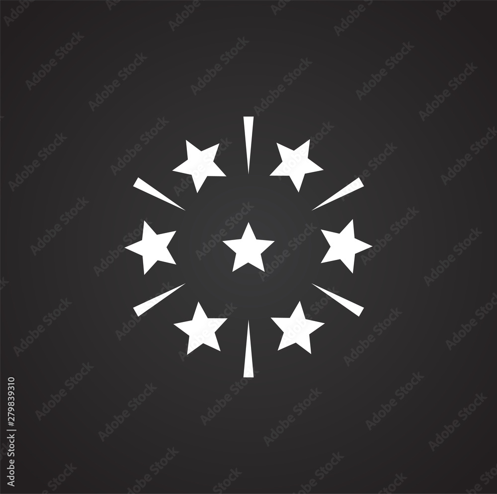 Poster sparkle icon on background for graphic and web design. simple illustration. internet concept symbol 