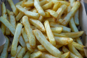 French fries on the table