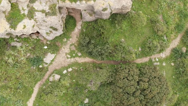 Le Destroit (also known as Districtum or Horvat Qarta) is a ruined medieval fortress, built by the Crusaders in the early 12th century CE, located near the town of Atlit, Israel.
