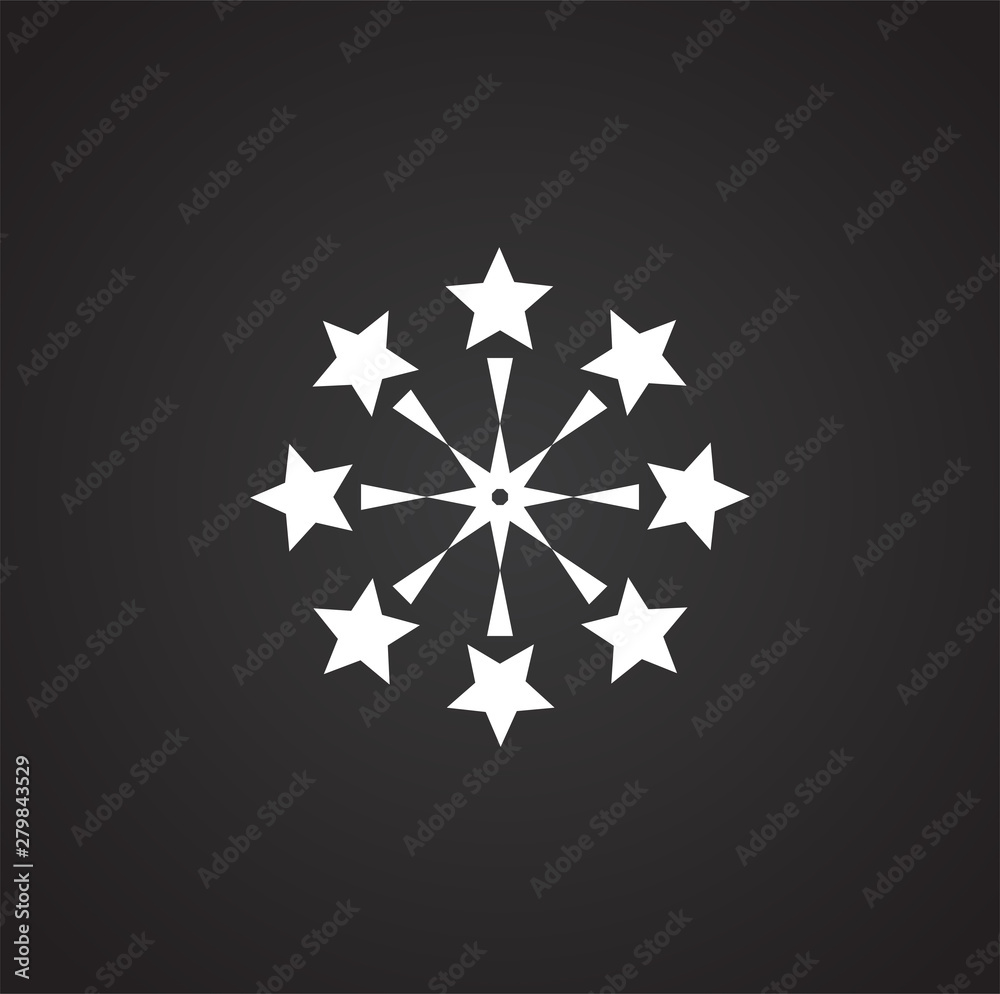 Poster sparkle icon on background for graphic and web design. simple illustration. internet concept symbol 
