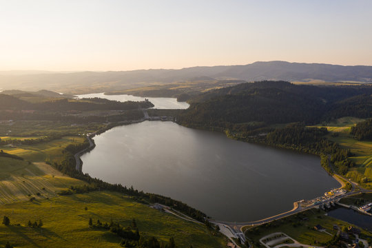 Krajobraz - Panorama jeziora - Czorsztyn- Niedzica