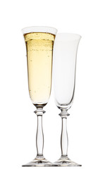 two wine glasses