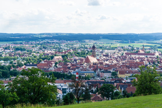 panoramic view of the city amberg bavaria germany