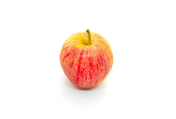Tasty juicy apple on a white background
