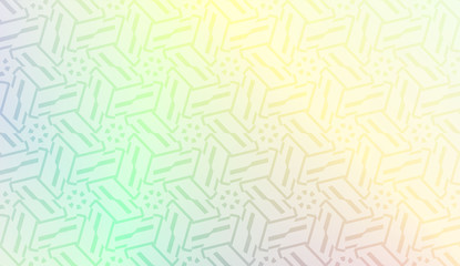 Smart background with decorative geometric layot. Vector illustration. Gradient color