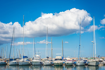 Alghero city in Sardinia, Italy.