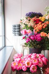 Beautiful flowers at the florist shop