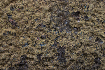 Yellow and blue paint chip stone grunge distress vintage colorful background texture