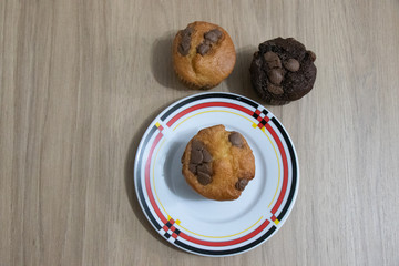 cupcake muffin chocolate baunilha
