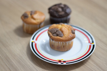 cupcake muffin chocolate baunilha