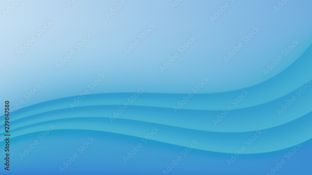Poster Abstract Blue Curve Background and texture with copy space. Modern template.