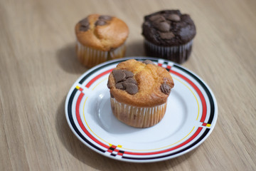 cupcake muffin chocolate baunilha