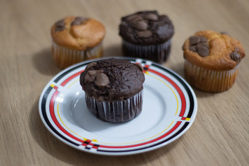 cupcake muffin chocolate baunilha