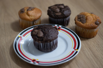 cupcake muffin chocolate baunilha