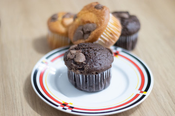 cupcake muffin chocolate baunilha