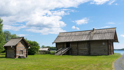Fototapeta na wymiar Yakovlev's house on Kizhi island in Karelia