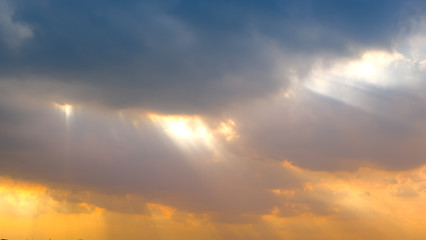 Beautiful ray light sky with clouds background.Sky clouds.Sky with clouds weather nature cloud blue.Blue sky with clouds and sun.