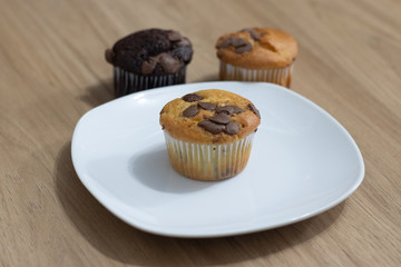 cupcake muffin chocolate baunilha