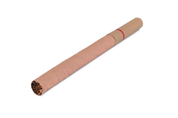 Cigar on white background