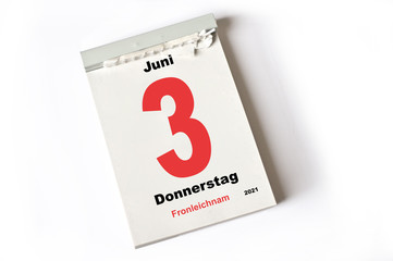 3. Juni 2021 Fronleichnam