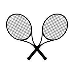Tennis racket vector design illustration isolated on background
