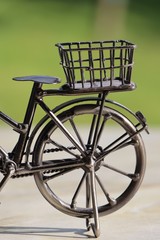 Fototapeta premium old bicycle with a basket