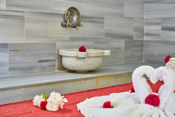 a traditional Turkish bath background