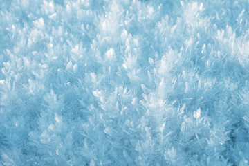 Amazing ice crystals close up