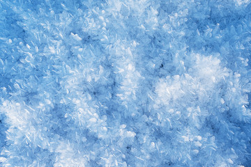 Fototapeta na wymiar Amazing ice crystals close up