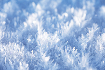 Amazing ice crystals close up