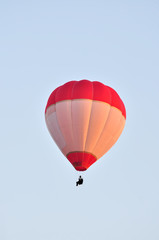 Fototapeta premium Colorful Hot Air Balloons in Flight over blue sky