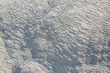 abstract white background with stone outer ripples of calcium in Pamukkale