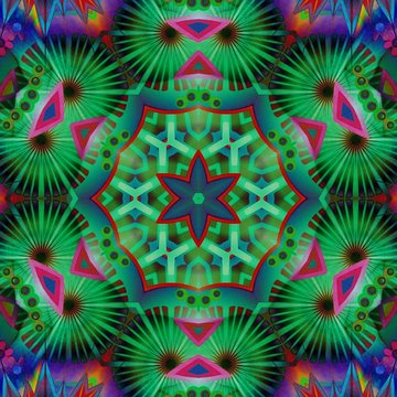 Symmetry. Abstract digital artwork