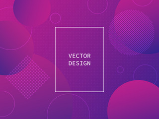 Color dynamic geometric background. Abstract Vector Illustration