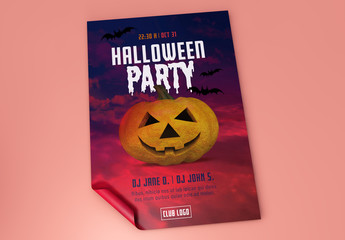 Halloween Party Poster Layout